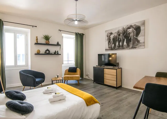 Cap Jungle 2pers Centre-ville Fibre アパート